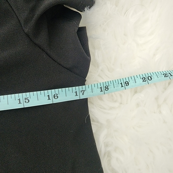 Mango Basics Black tie back mini dress. Size xsmall. Good preowned condition. - Picture 3 of 5